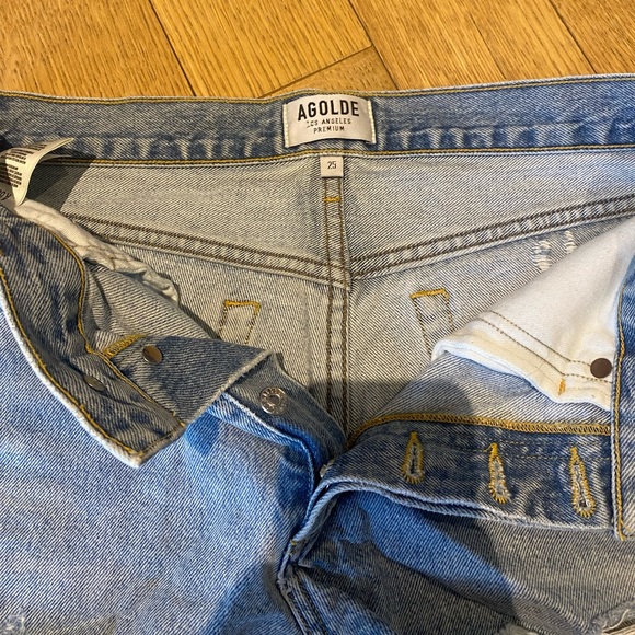 Agolde denim shorts - Picture 1 of 3